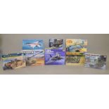 8 military & air craft kits by Italrei &