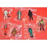 Six Kenner Star Wars 'last 17' figures: Romba with hood and staff; Barada with staff;