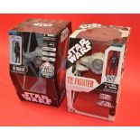 Two Hasbro Star Wars TIE Fighter models - each with TIE Pilot figure. Both boxed.