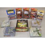 17 Corgi diecast models including Fire Heroes and Aviation Archive planes.