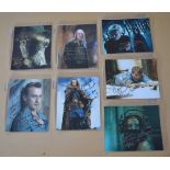 17 x assorted signed pictures, includes: Harry Potter; Saw; Samantha Fox; Linda Hamilton; etc.