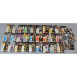 Good quantity of vintage Star Wars backing cards, Topps cards and stickers.