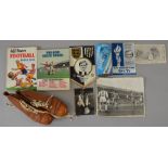 Quantity of vintage West Bromich albion football memorabilia including signed Jeff Astle photgraph,