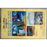 David Hockney 225th Summer Exhibition poster plus Whitechapel underground, Museum of Childhood,