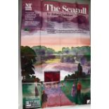 The Royal National Theatre poster for The Seagull by Anton Chekhov starring Judi Dench with a water