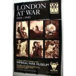 Imperial War Museum London at War (1939 - 1945) folded (40 x 60 inch) poster from the 1996