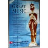 The Barbican Centre Autumn 95 Home of Great Music poster 40 x 60 inch featuring Urania one of the