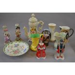Quantity of assorted ceramics including Burleigh ware and Crown Devon examples (11) [COLLECTION