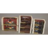 8 Matchbox Gift by Lesney pen and inkstands,