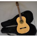 Santos Martinez classical acoustic guitar. Model:SM600. With hard case.