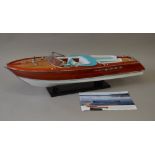 Nautical Nostalgia profesionally handmade Carlo Riva Aquarama Special display model.  Length 90cm.