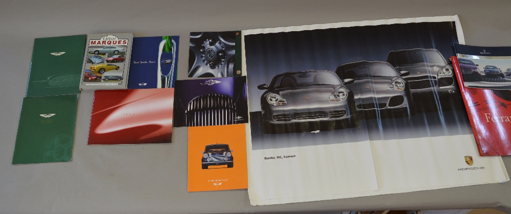 Quantity of assorted Supercar catalogues including Aston Martin, TVR, Maseratti, Ferrari, Porsche, - Bild 2 aus 2