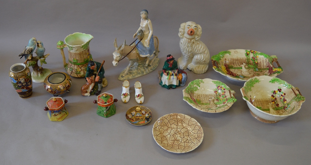 Quantity of assorted ceramics including two Royal Doulton Figures: HN2017; HN2325; Sylvac etc.