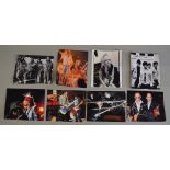 8 Signed photographs including Roger Daltry, Pete Townsend, Nick Mason, Roger Waters, David Gilmour,