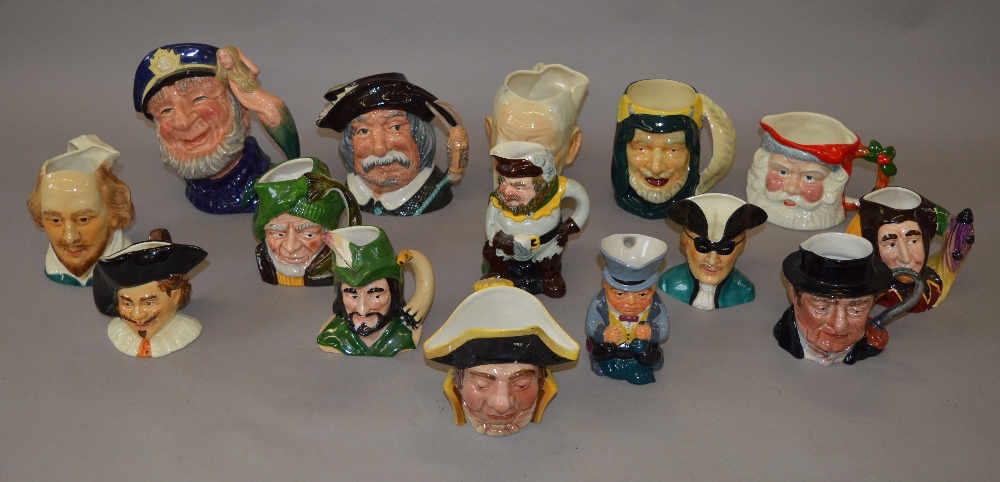 Good collection of Character Jugs including Royal Doulton, Beswick, Sylvac etc,