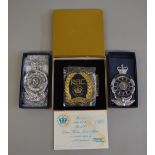 3 boxed RAC badges including LE 737/1000 Queen's Golden Jubilee badge;