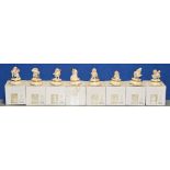 Lenox Snow White and The Seven Dwarves treasure boxes with 24ct gilt.