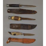 3 early 20th century knives.