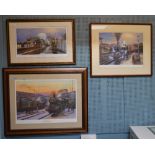Railway and local interest: Barry Price Signed Limited Edition 72/450 Codsall-Late 1950s print.