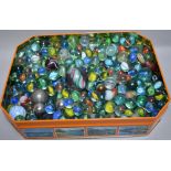 Quantity of glass and other marbles