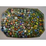 Good quantity of assorted glass and other marbles