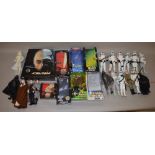 Quantity of Hasbro Star Wars large size action figures, mostly bad guys,