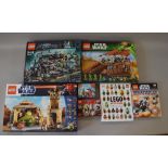 Five Lego sets: Star Wars 9516; Star Wars 75020; Ultra Agents 70165; Harry Potter 4736;