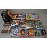 Mixed lot of Star Wars toys and memorabilia including Angry Birds and Role Playing games