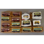 14 mail order limited edition Corgi models, mostly buses.