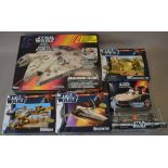 Lot of assorted Star Wars vehicles and sets including Mod Eisley diorama and Power of The Force