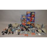 Good quantity of Galoob Micro Machines Star Wars vehicles and figures, some with boxes. G-VG.