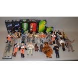 Quantity of Hasbro Star Wars large size action figures, mostly good guys and Jawa,