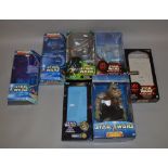 Quantity of Hasbro Star Wars large size action figures, mostly bounty hunters and aliens,