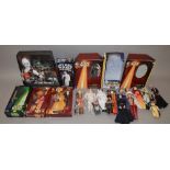 Quantity of Hasbro Star Wars large size action figures, female characters and Ewoks,
