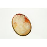 A large 9ct H/M cameo brooch