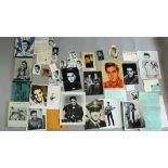Large lot of Elvis Presley memorabilia including Fan Club 1957 photo plus membership cards for June