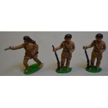 Cherilea/Crescent Davy Crockett figures,