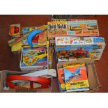 Very good quantity of Corgi and Matchbox diecast accessories, includes Corgi Rockets,