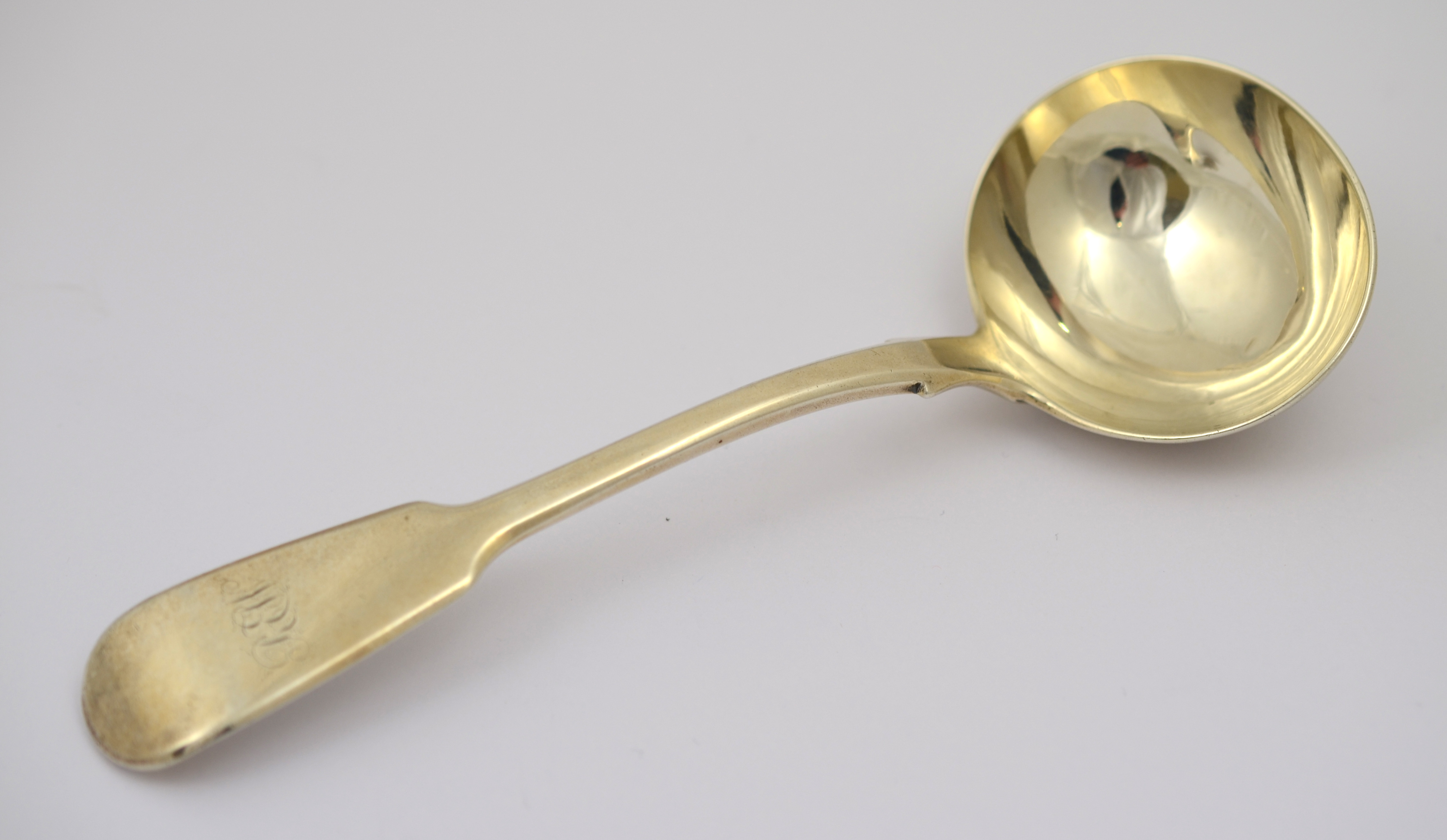 A William IV silver sauce ladle, H/M London 1836,