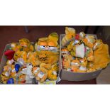 Approx 65 x Garfield soft toys, all different, conditions vary.