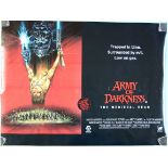 Army of Darkness (1992) from Sam Raimi The Evil Dead series Rolled double-sided British Quad film