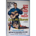 "Love Me Tender" Elvis Presley Original US one sheet film poster from 1956.
