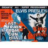 "King Creole / Last Train from Gun Hill" Hal Wallis production Double-bill British Quad film poster