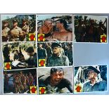 War and thriller lot of lobby cards and posters including "The Bridge on the River Kwai" 1972