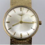 A gents 9ct LONGINES wristwatch with fix