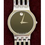 A MOVADO gents stainless steel wristwatc