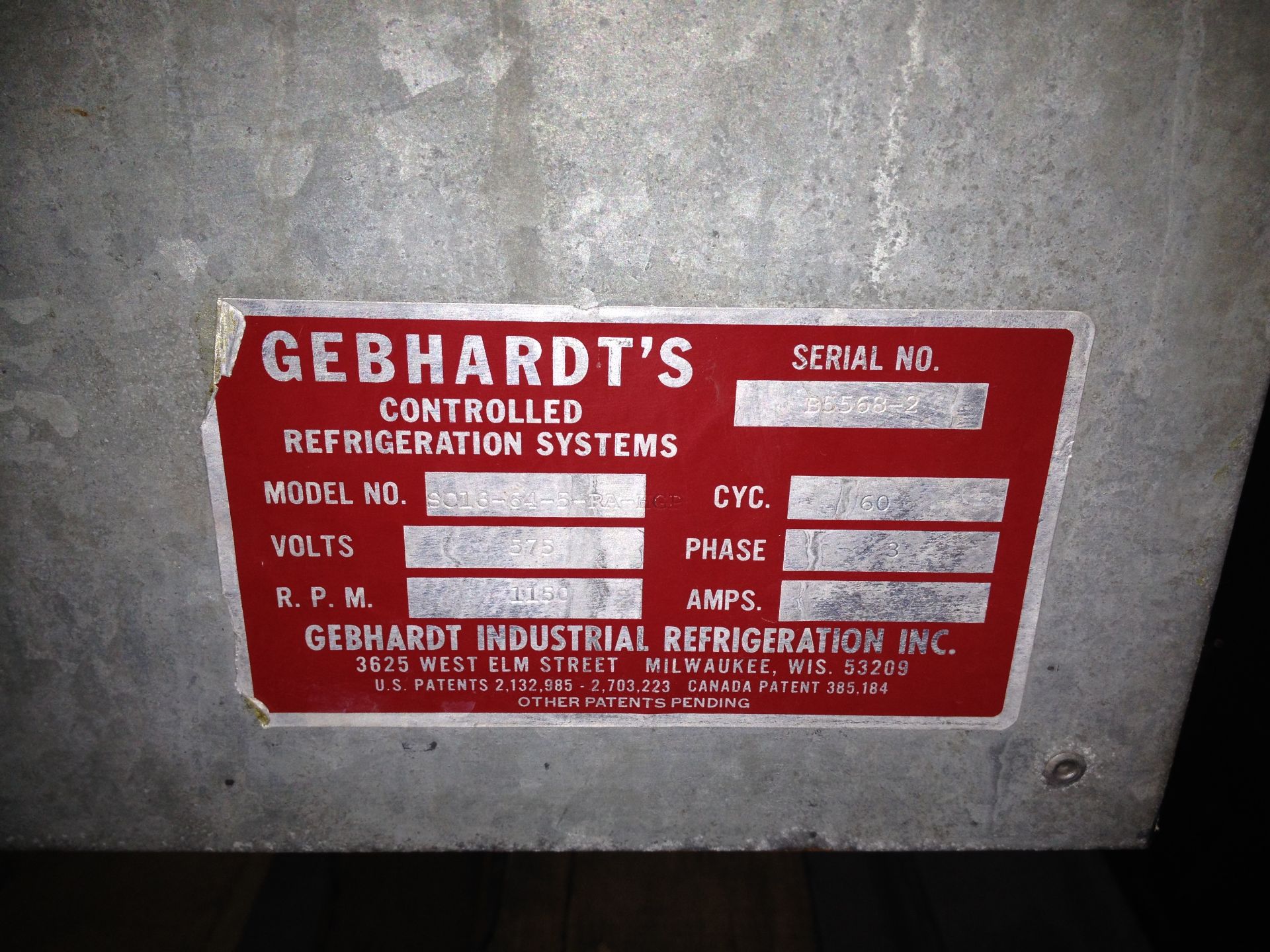2 Gebhardt's refregiration Units - Image 3 of 3