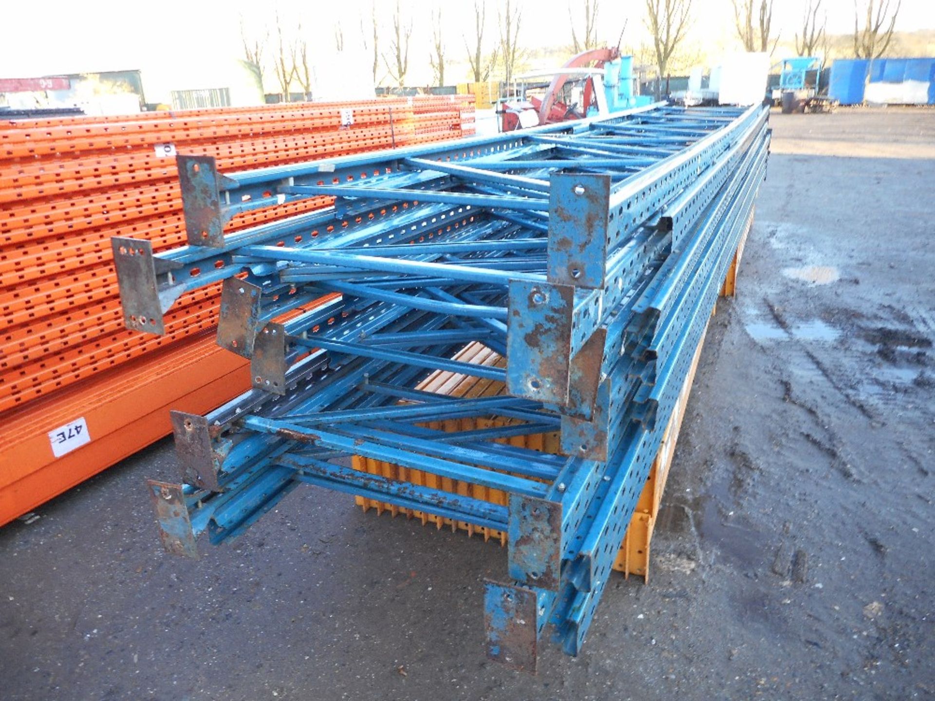 Blue pallet racking to include beams (12no. uprights and 80no. beams). - Image 3 of 3