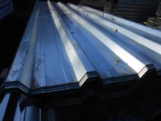 Pack of 25no. 10ft galvanised box profile roof sheets.87cm wide