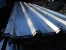 Pack of 25no. 10ft galvanised box profile roof sheets. 87cm wide